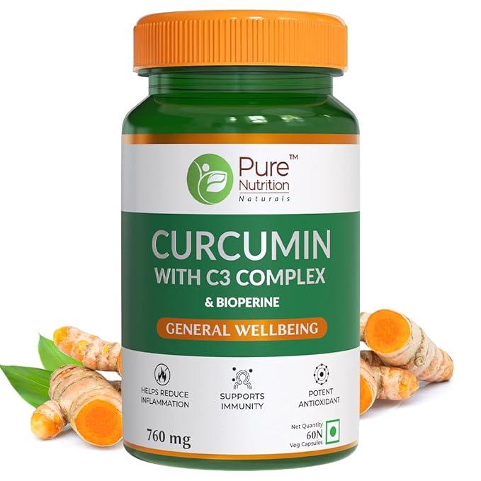 Pure Nutrition Curcumin with C3 Complex 760mg Veg Capsule