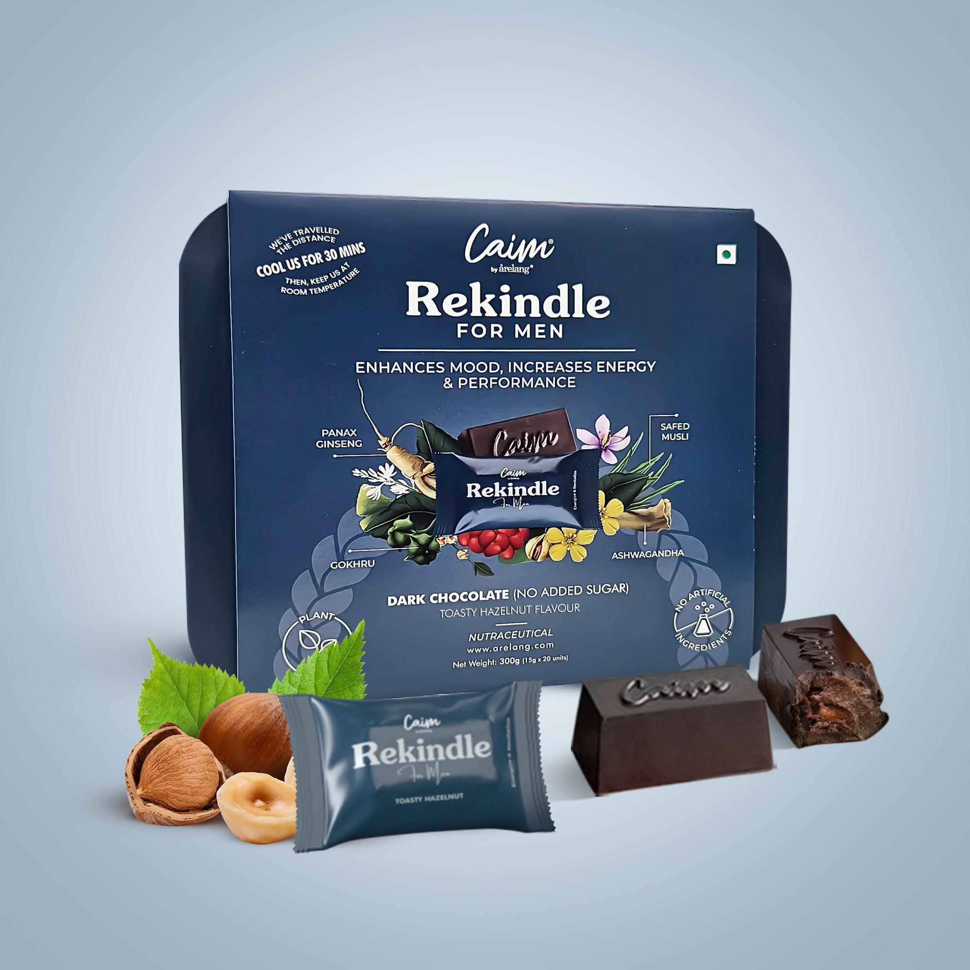 Caim by arelang Rekindle for Men Sugarfree Dark Chocolates for Male