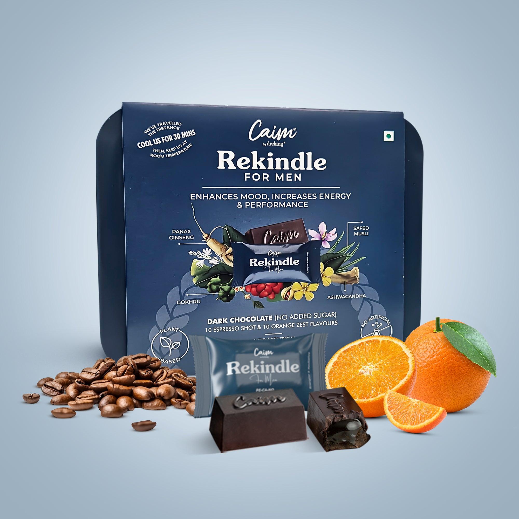 Caim by arelang Rekindle for Men Sugarfree Dark Chocolates for Male
