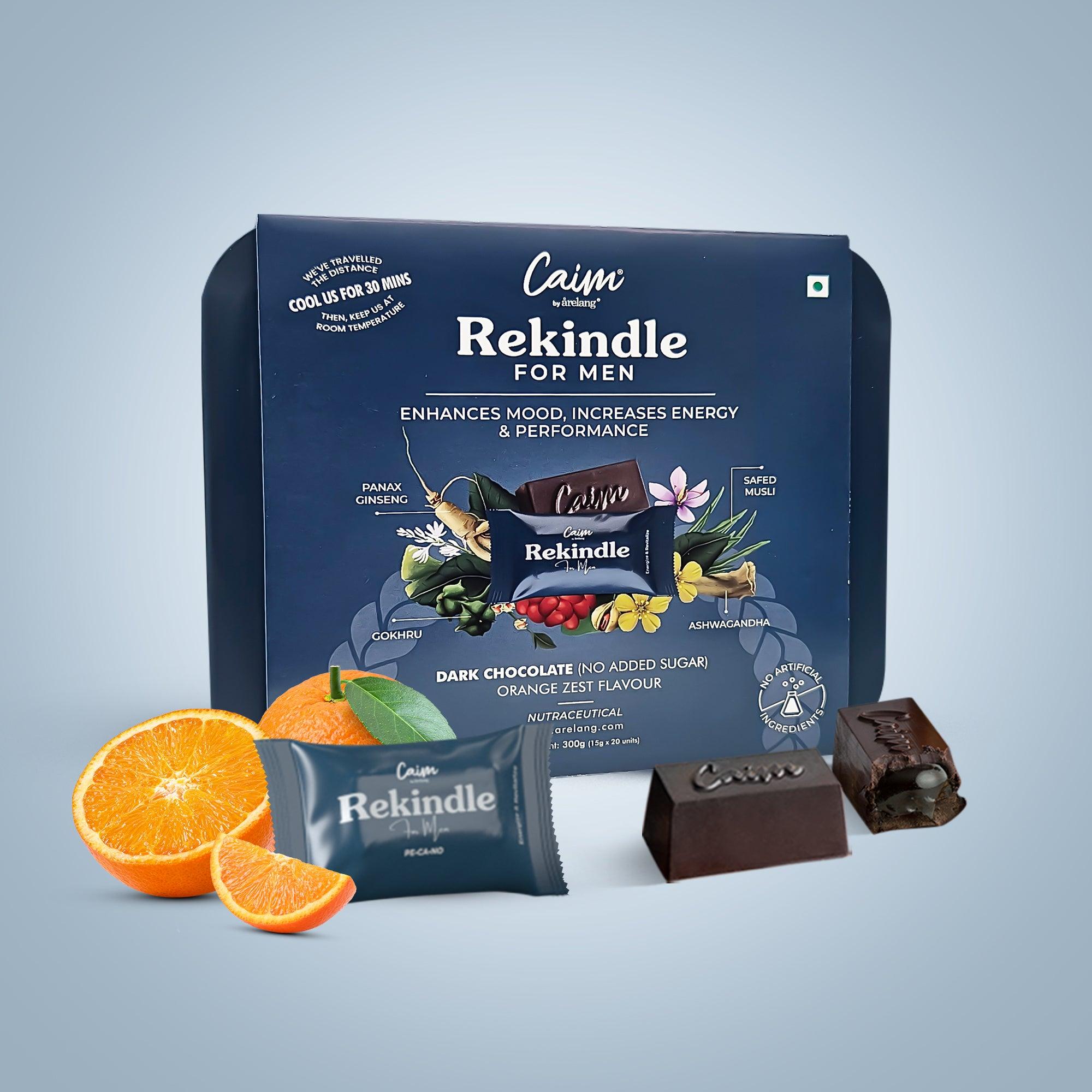 Caim by arelang Rekindle for Men Sugarfree Dark Chocolates for Male