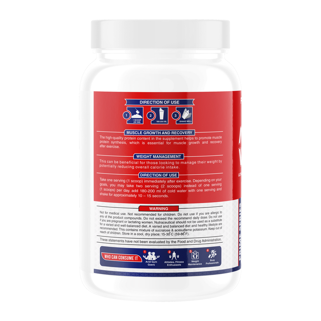 Fitness Buzz Nutrition I Prime Series I All in Whey with Added Digestive Enzymes I 20G Protein Per Serving I 4.3 BCAA Per Serving I 5.3G EAA Per Serving I Low Sugar I Nutraceutical I Veg I Belgian Chocolate