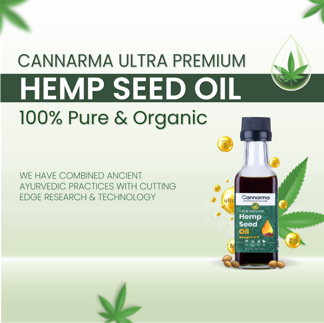 Cannarma Ultra Premium Hemp Seed Oil | 100% Pure & Organic - 100ml