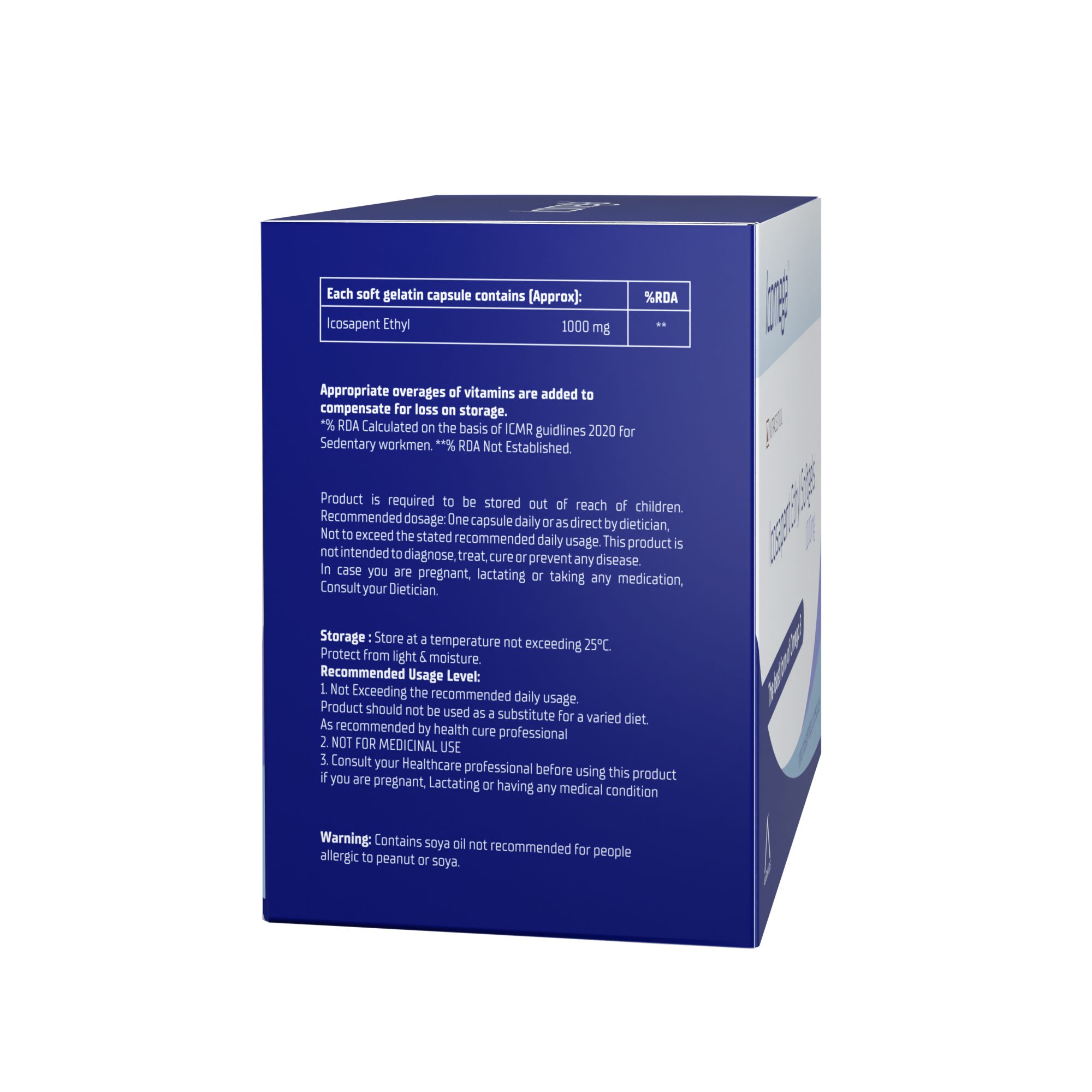 Aarkios Icomega Icosapent Ethyl Softgels 1000mg (10caps)