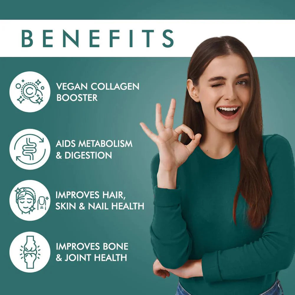 Caim by arelang Replenish with Greens Collagen Gummies for women/men
