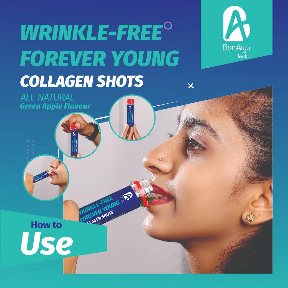 Bonaiyu Wrinkle-free Forever Young Collagen Shots (Pack of 6) (45ml each)