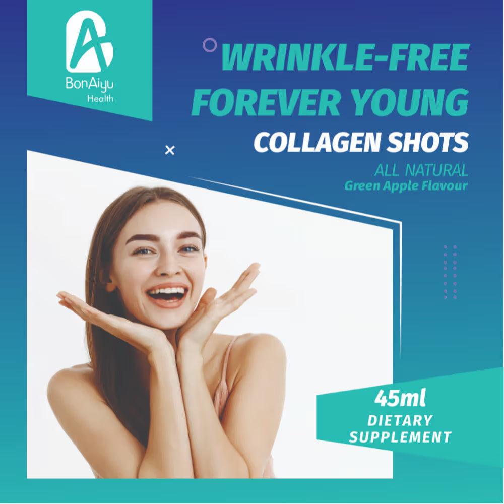 Bonaiyu Wrinkle-free Forever Young Collagen Shots (Pack of 6) (45ml each)