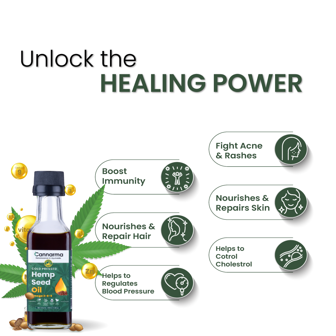 Cannarma Ultra Premium Hemp Seed Oil | 100% Pure & Organic - 100ml