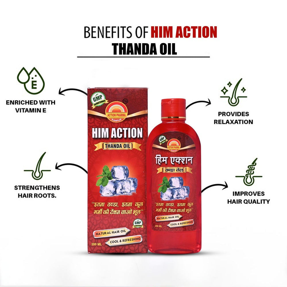 Action Pharma Him Action Thanda Oil- 200ml