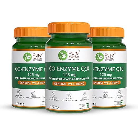 Pure Nutrition Co-Enzyme Q10 125mg Veg Capsule