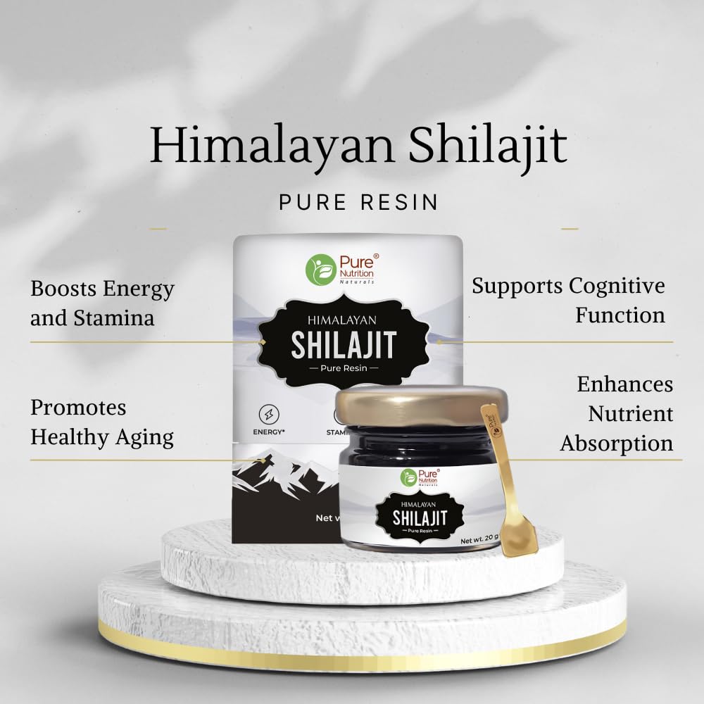 Pure Nutrition Shilajit Resin – Pure Himalayan Extract 20g