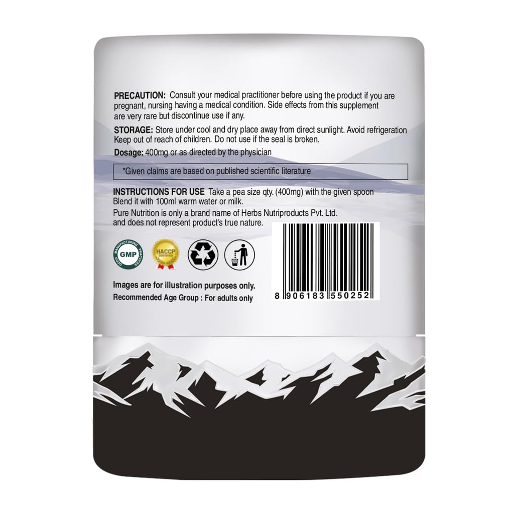 Pure Nutrition Shilajit Resin – Pure Himalayan Extract 20g