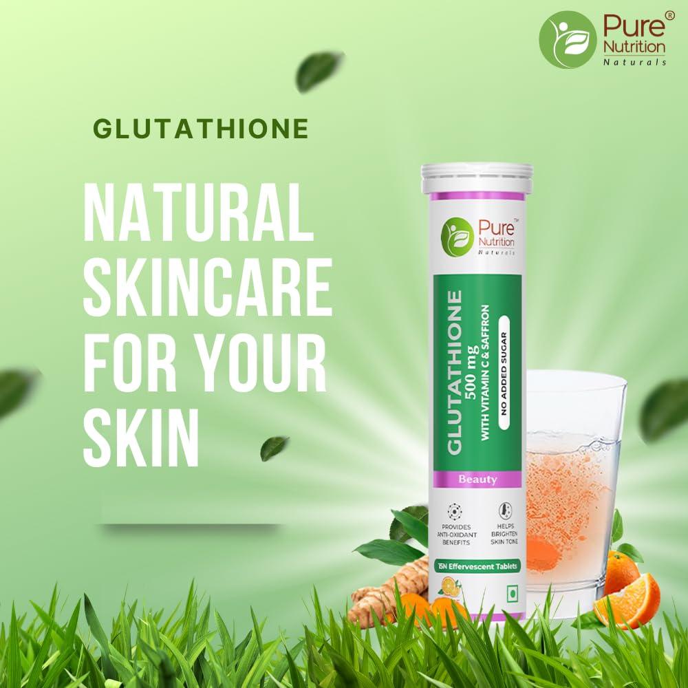 Pure Nutrition L-Glutathione Effervescent Tablets - 500mg