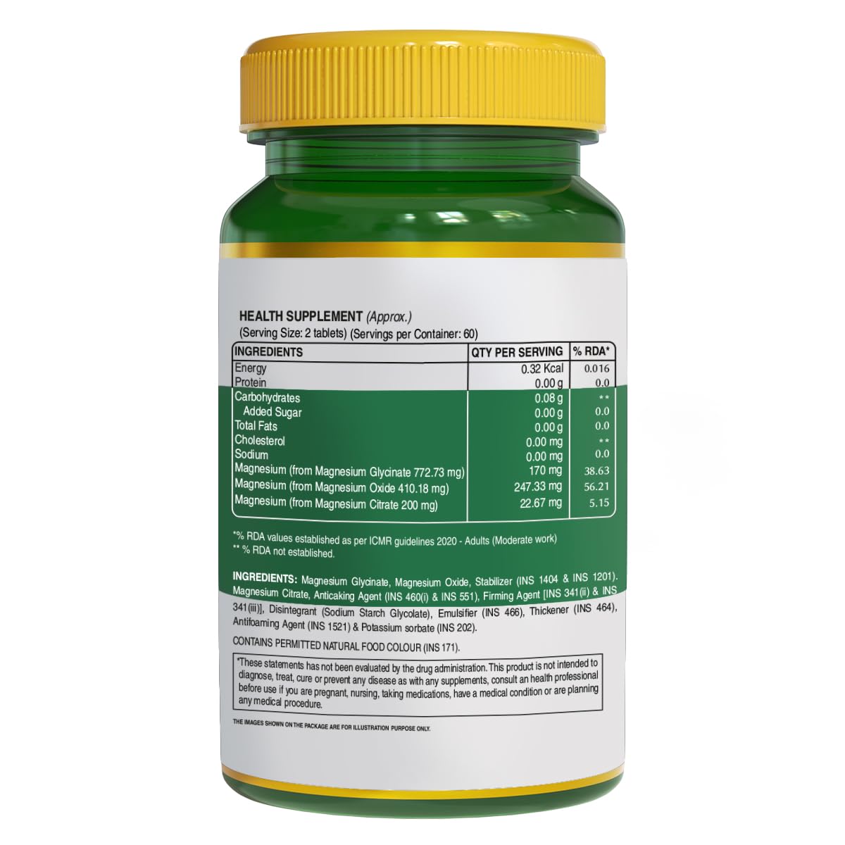 Pure Nutrition Chelated Magnesium Complex Tablets | Magnesium Glycinate (772mg) + Oxide (410mg) + Citrate (200mg) | Supports Stress Management, Relaxation, Restful Sleep & Muscle Health - 120 Tablets