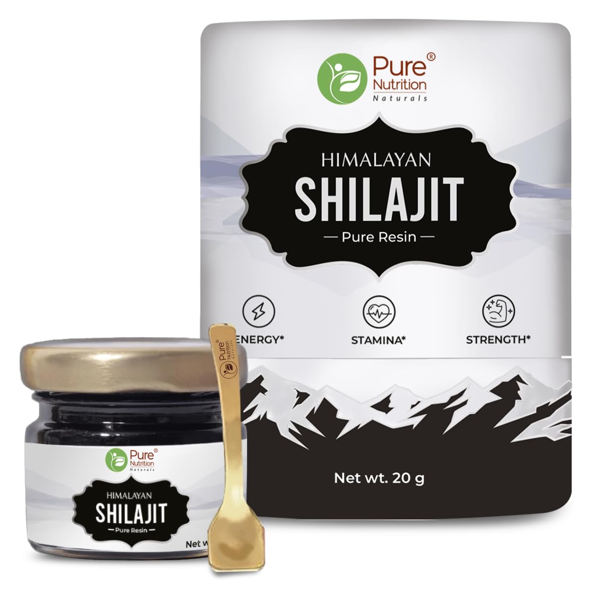 Pure Nutrition Shilajit Resin – Pure Himalayan Extract 20g