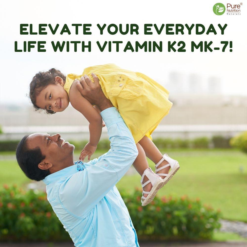 Pure Nutrition Vitamin K2 MK-7 Tablets - 60 Veg Tablets