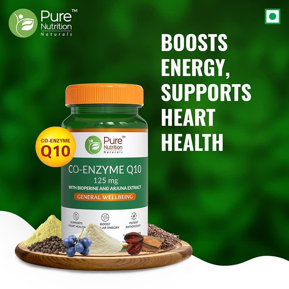 Pure Nutrition Co-Enzyme Q10 125mg Veg Capsule