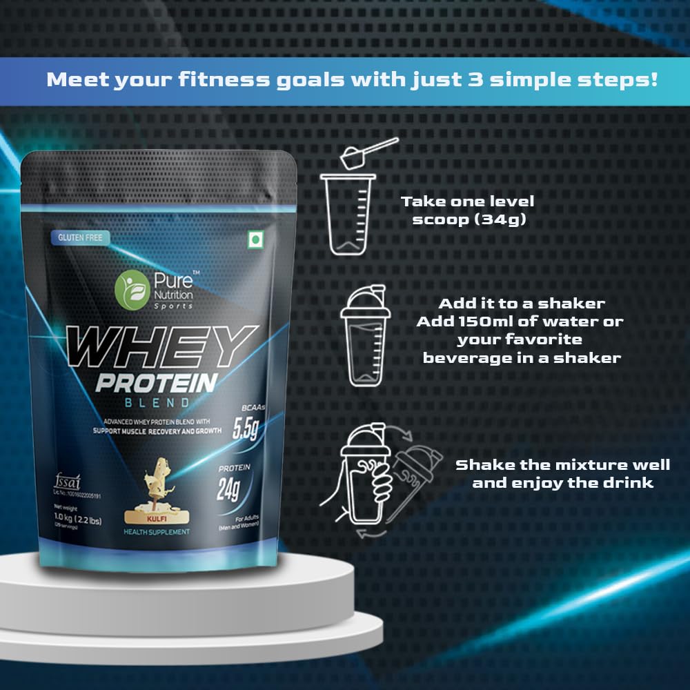 Pure Nutrition Whey Protein Blend Kulfi - 1kg