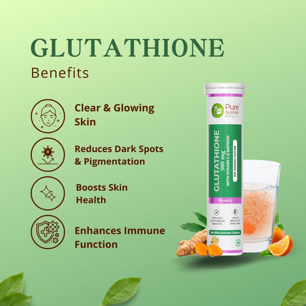 Pure Nutrition L-Glutathione Effervescent Tablets - 500mg
