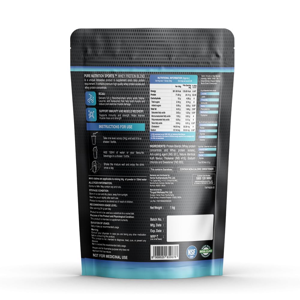 Pure Nutrition Whey Protein Blend Kulfi - 1kg