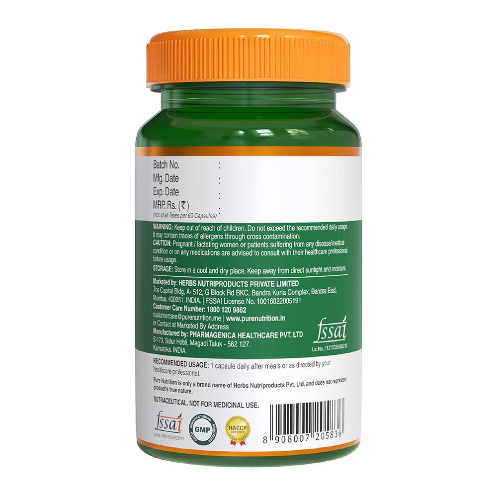 Pure Nutrition Co-Enzyme Q10 125mg Veg Capsule