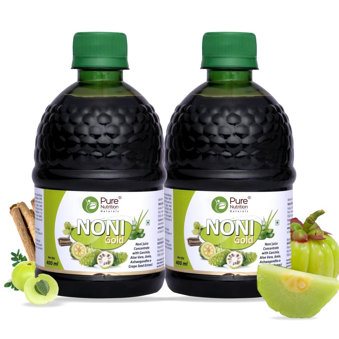 Pure Nutrition Noni Gold Juice - Promotes Detoxification & Helps to Boost Immunity, 400 ml