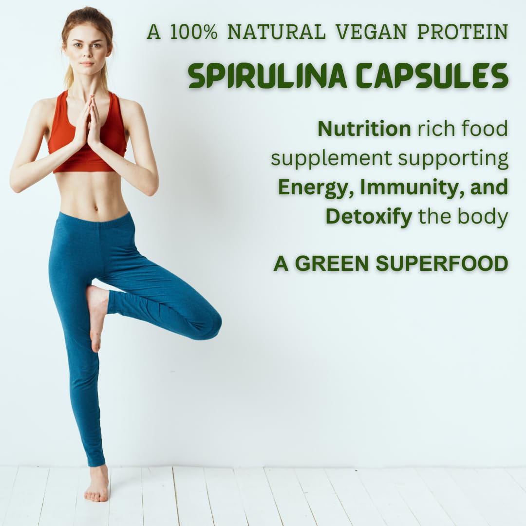 Cordy Herb Spirulina Vegan Capsule | Dietary Supplement to Support Energy and Detox | Multivitamins Supplement
