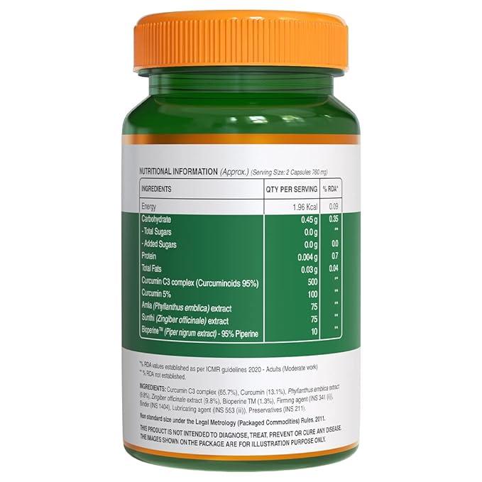 Pure Nutrition Curcumin with C3 Complex 760mg Veg Capsule