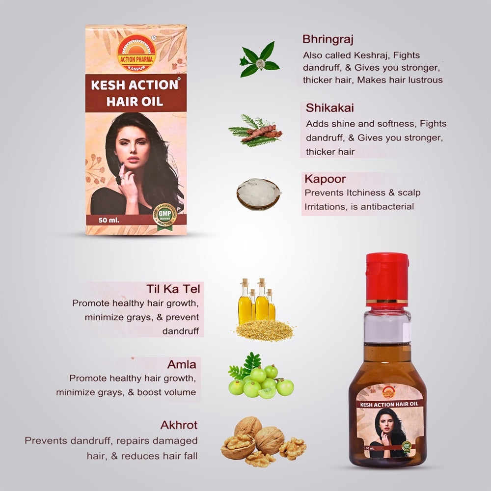Action Pharma Kesh Action Hair Oil - 50ml