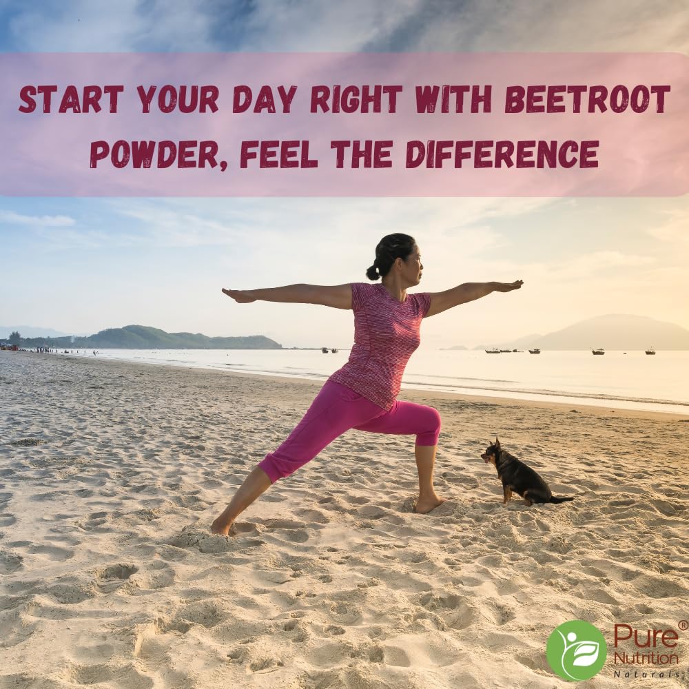 Pure Nutrition Organic Beetroot Powder, 227g | For Hair Care & Face Packs | Helps Skin Glow, Boosts Immunity & Overall Wellness | 100% Pure, Free from Additives | USDA Certified Organic