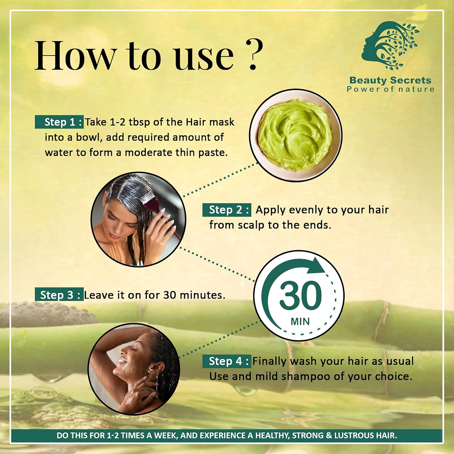 Beauty Secrets Ayurvedic Hair Mask - 100gm