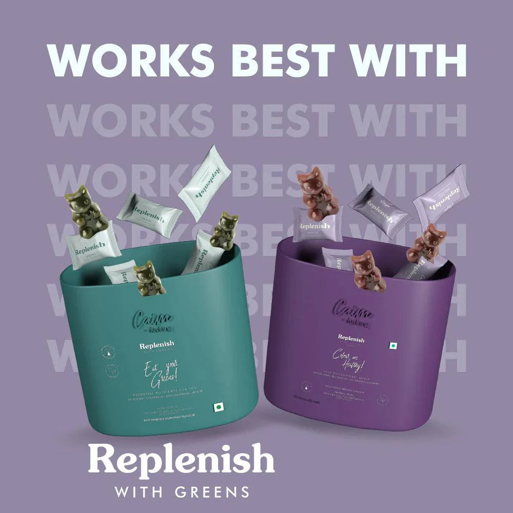 Caim by arelang Replenish with Phytos Vegan Gummies| Natural Glutathione Booster to Reduces Hair fall, Improve Skin Health, Slow Ageing