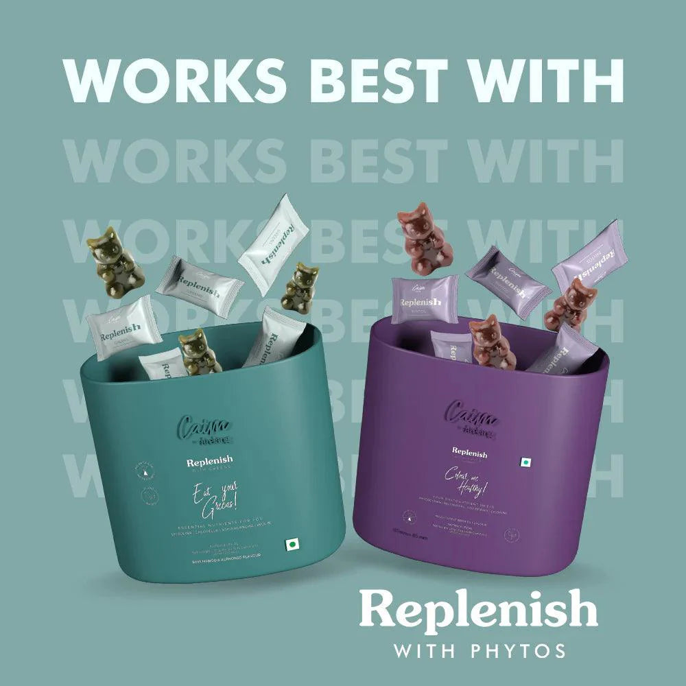 Caim by arelang Replenish with Greens Collagen Gummies for women/men