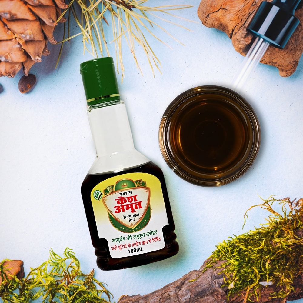 Action Pharma Kesh Amrit Ganjnashk Oil - 100ml