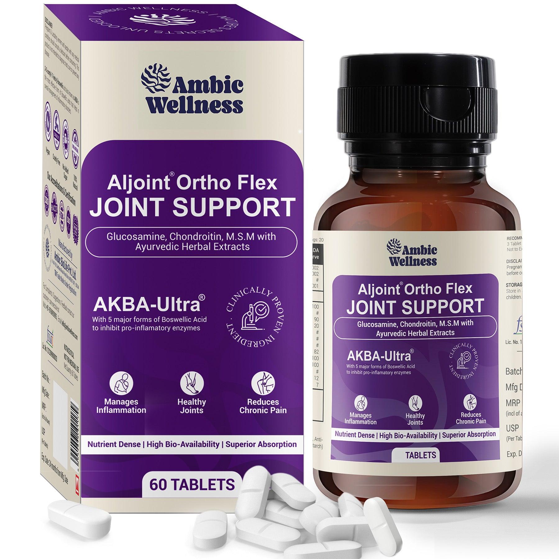 Ambic Wellness Aljoint Ortho Flex Joint Support Supplement Tablet - 60 Tabs