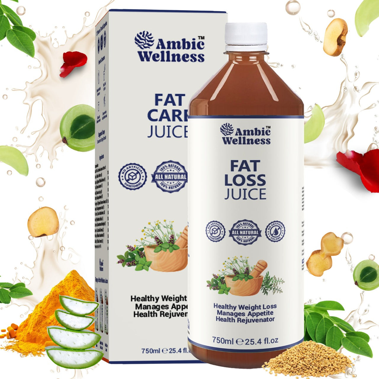 Ambic Fat Loss Juice Helps Manage Weight Naturally - 750ml