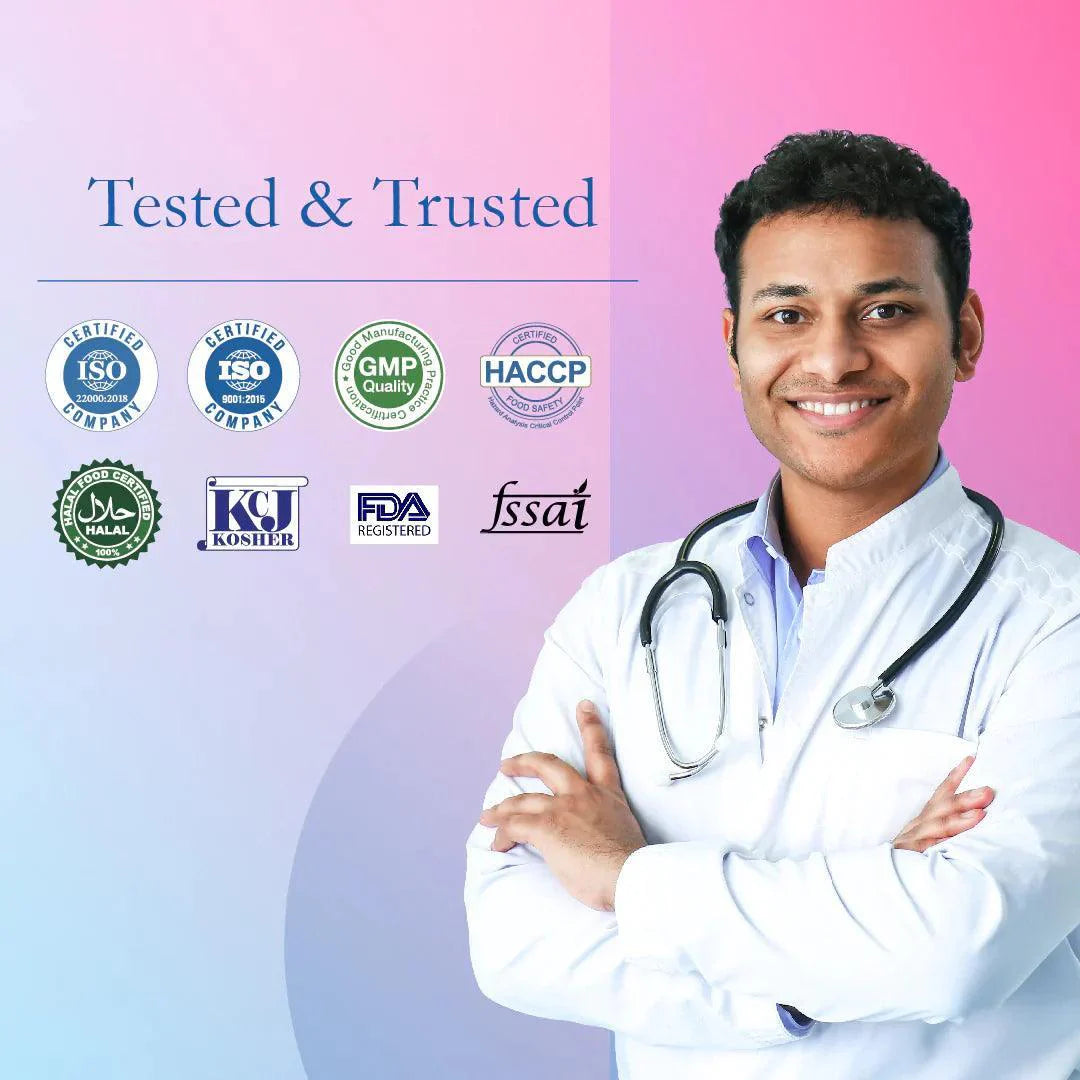 ZEROHARM Biotin 10000 mcg for Hair Growth - Vitamin B7 from Sesbania Grandiflora - Supports Skin Hydration & Nail Strength - For Men & Women - 60 Veg Tablets