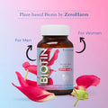 ZEROHARM Biotin 10000 mcg for Hair Growth - Vitamin B7 from Sesbania Grandiflora - Supports Skin Hydration & Nail Strength - For Men & Women - 60 Veg Tablets