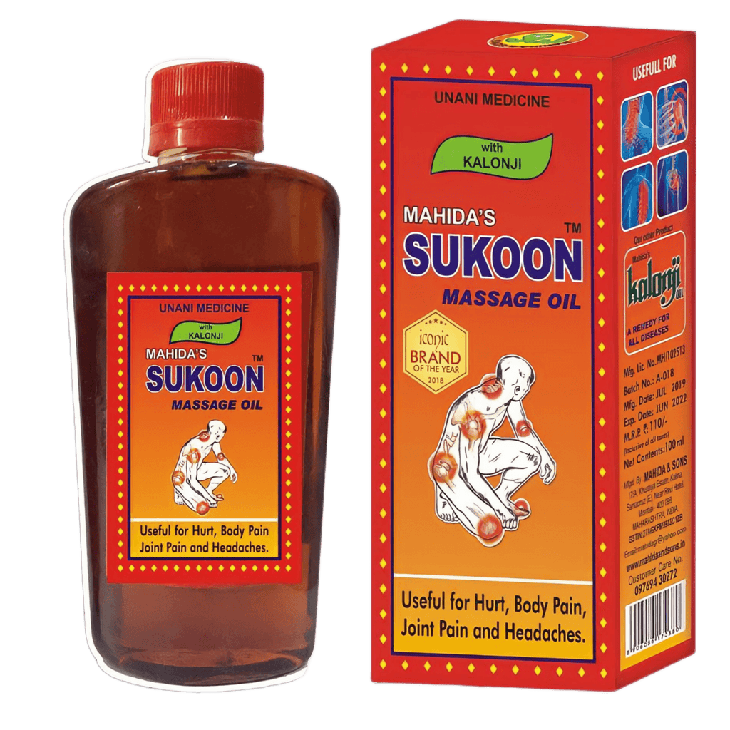 Mahida's Sukoon Massage Oil (Red)