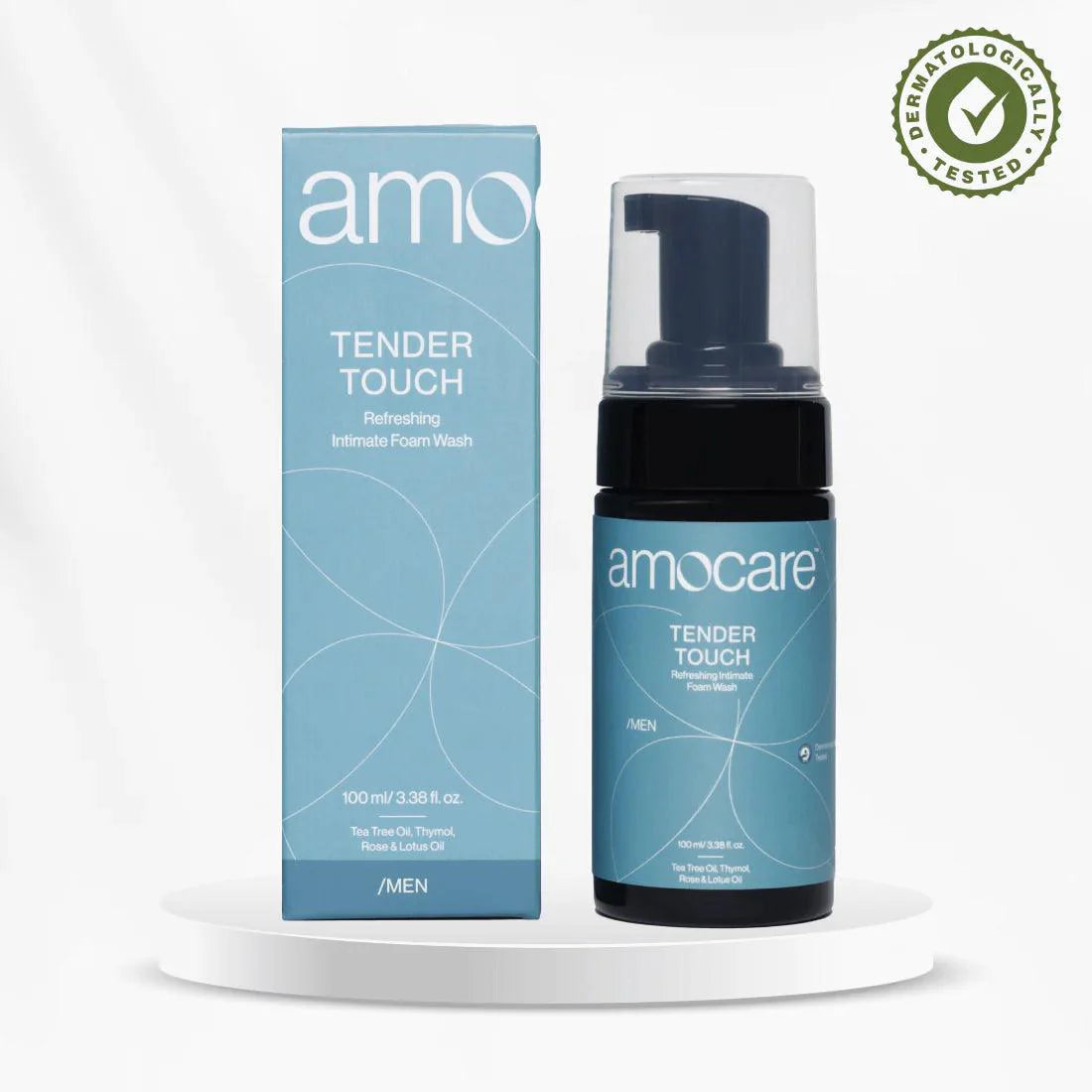 Amocare Tender Touch Refreshing Intimate Foam Wash for Men - 100ml