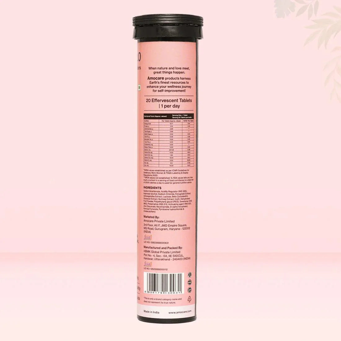 Amocare Love 2.0 Effervescent Tablet Lemon - 20 Tablets