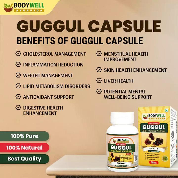 BodyWell Guggul Veg Capsule - 60 Capsules