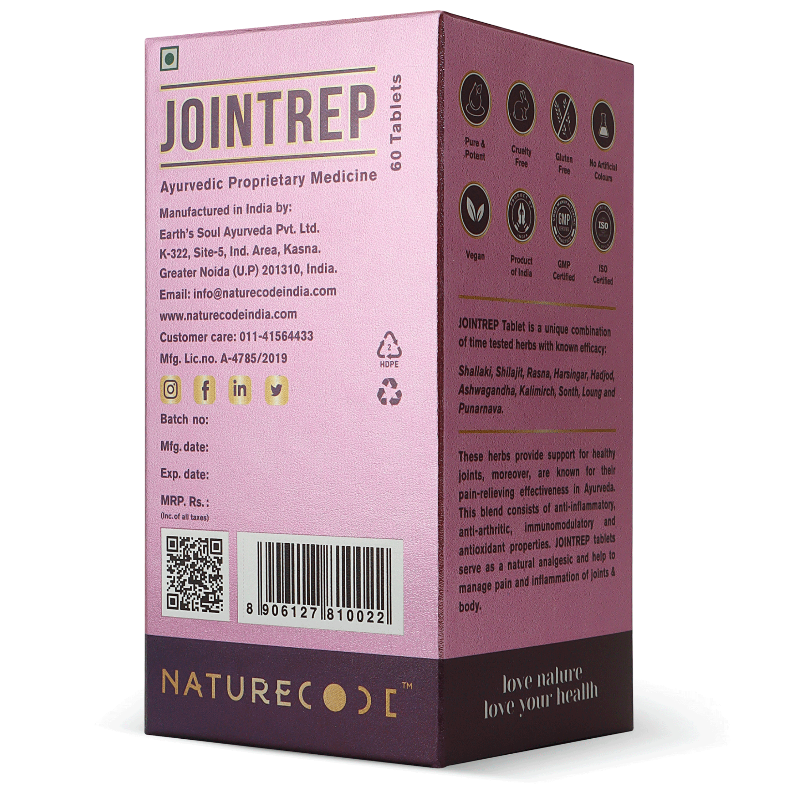Nature Code Jointrep Tablet - 60 Tablets