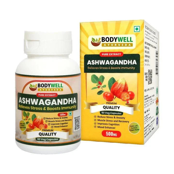 BodyWell Ashwagandha Veg Capsule - 60 Capsules