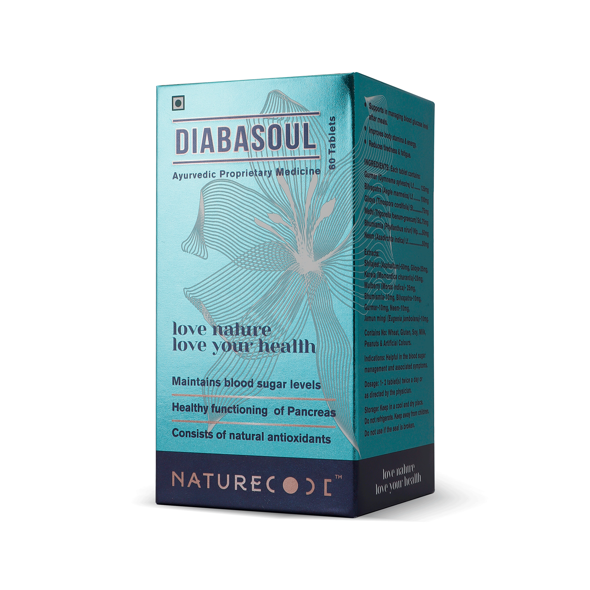 Nature Code Diabasoul Tablet - 60 Tablets