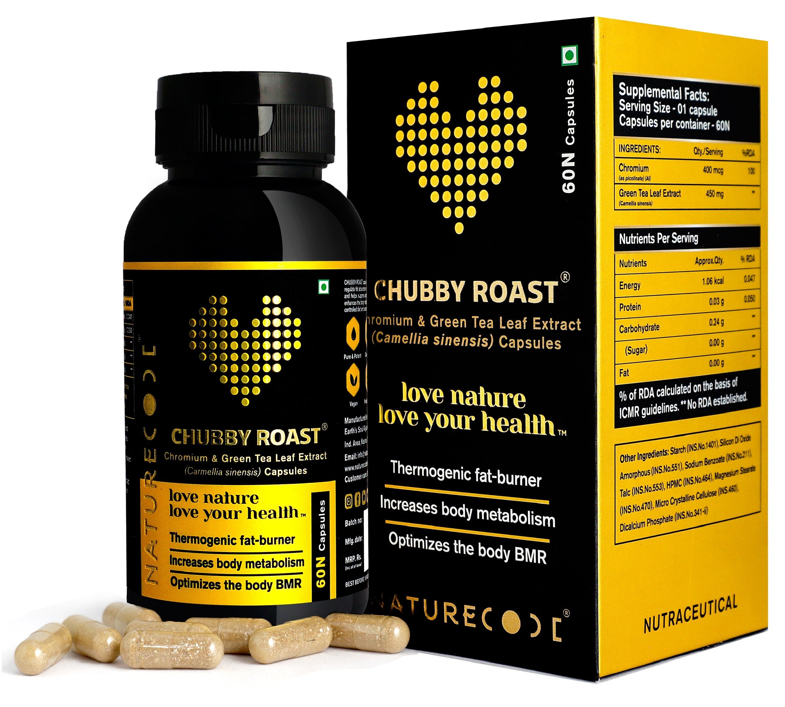 Nature Code Chubby Roast Capsule - 60 Capsules