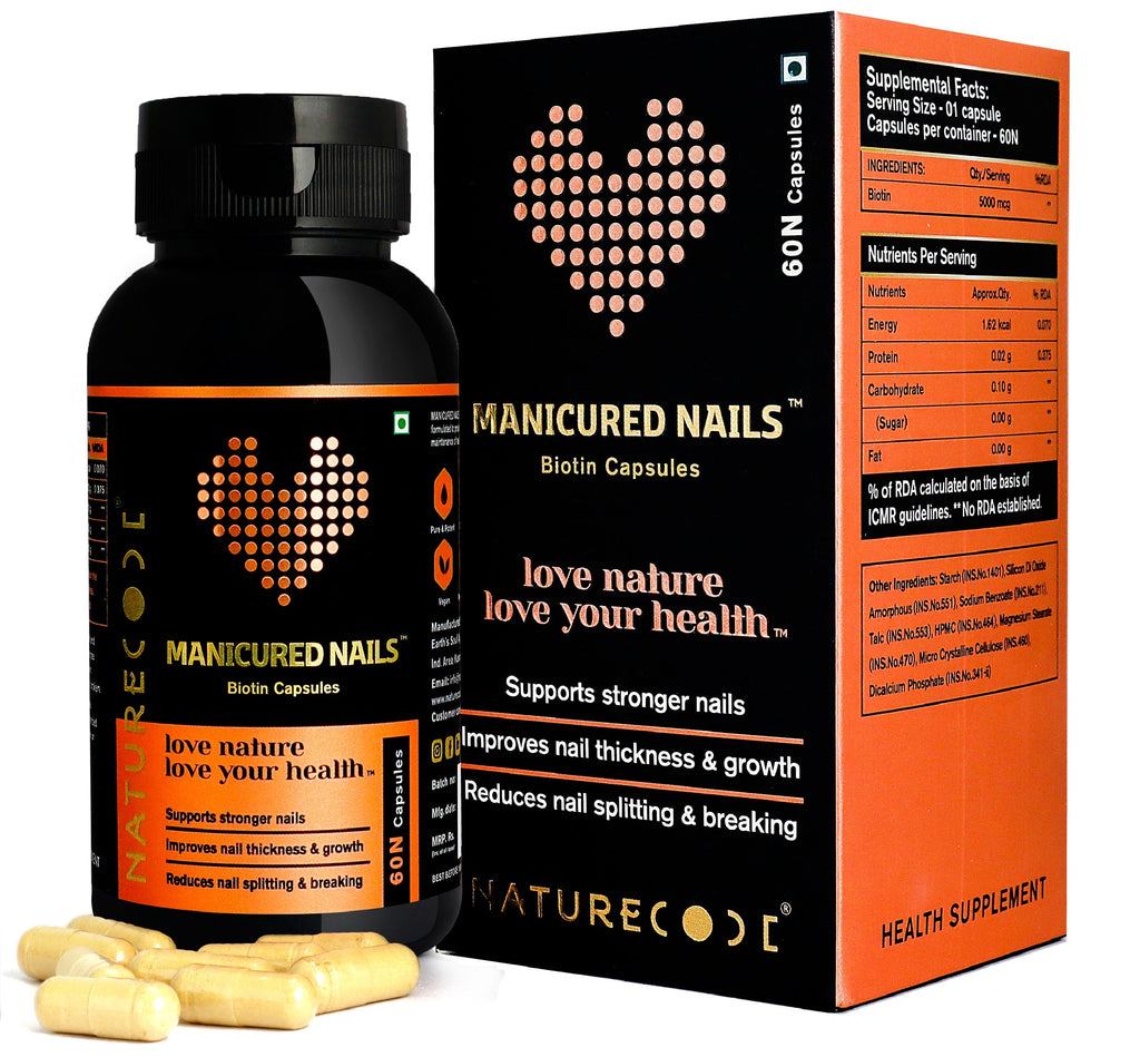 Nature Code Manicured Nails Capsule - 60 Capsules