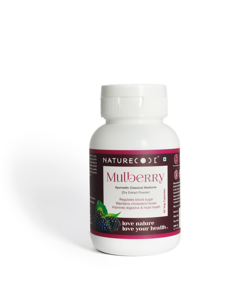 Nature Code Mulberry Veg Capsule - 60 Capsules