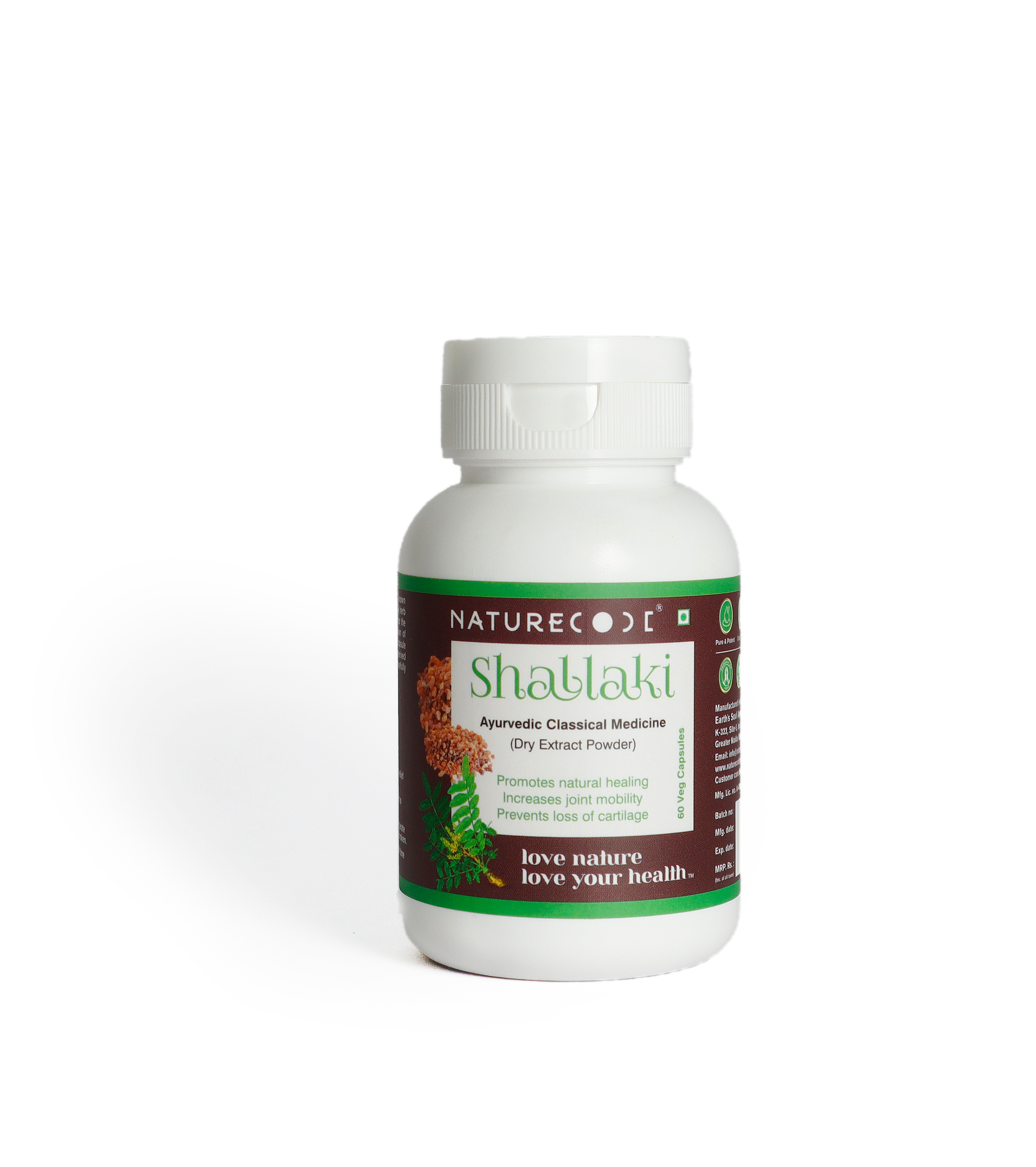 Nature Code Shallaki Veg Capsule - 60 Capsules