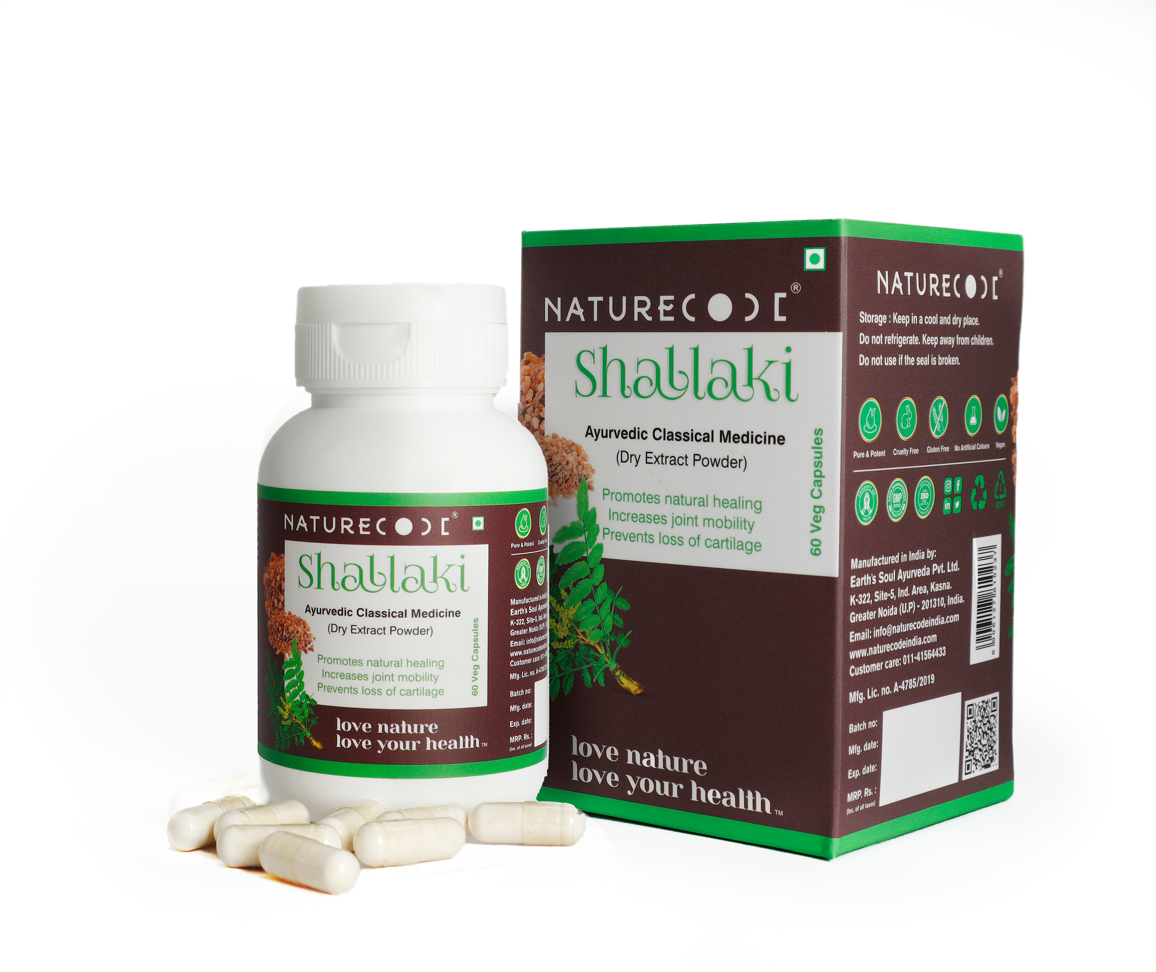 Nature Code Shallaki Veg Capsule - 60 Capsules