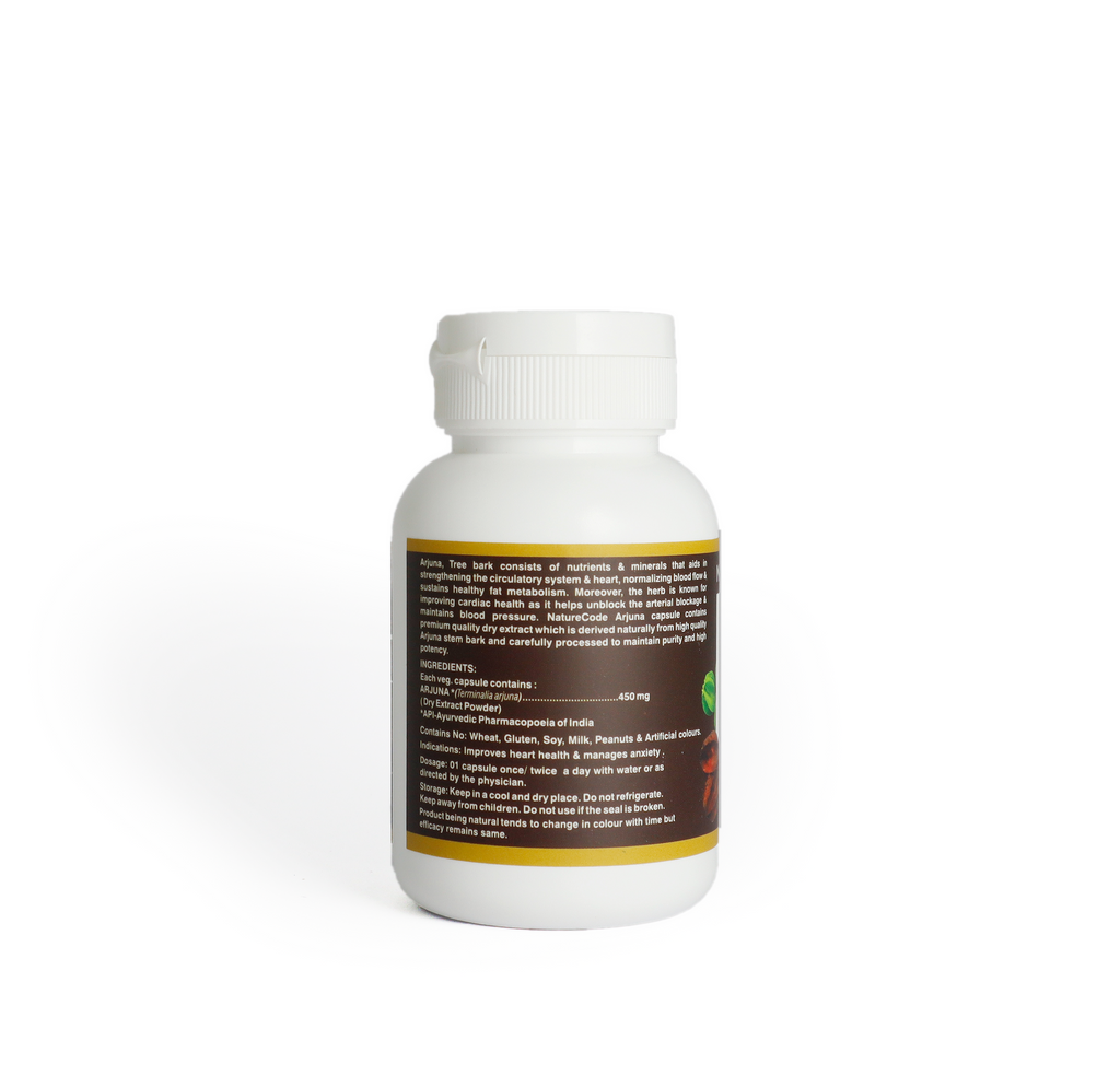 Nature Code Arjuna Veg Capsule - 60 Capsules